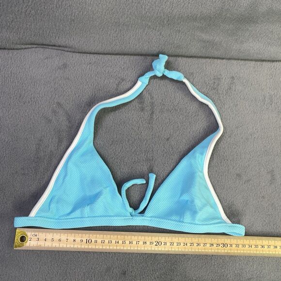 Agua Doce Bikini Brazilian 2-pc Women S Light Blue White Tie Front  Buttons - Picture 11 of 11